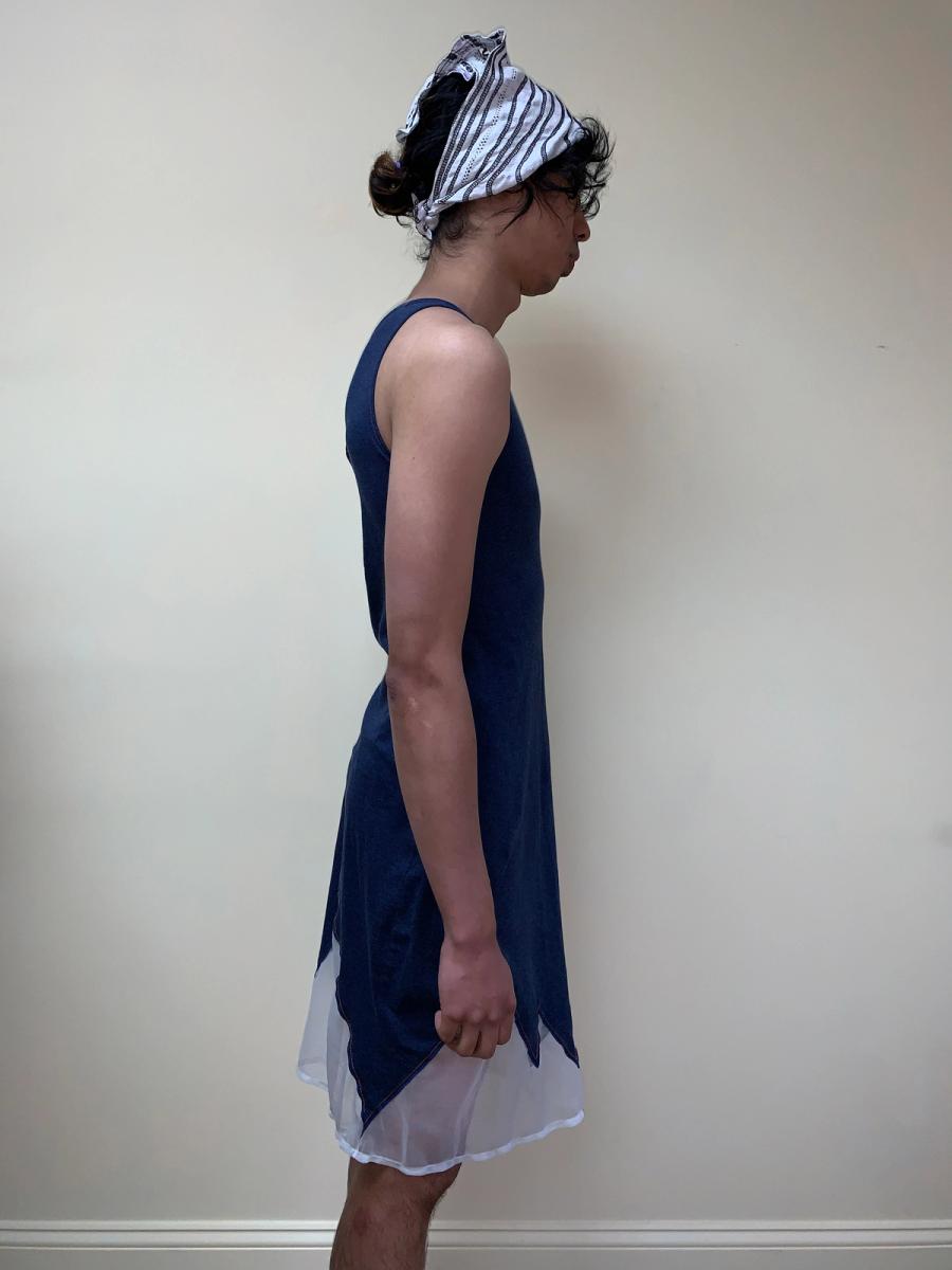 90s W< Jagged Hem Dress product image