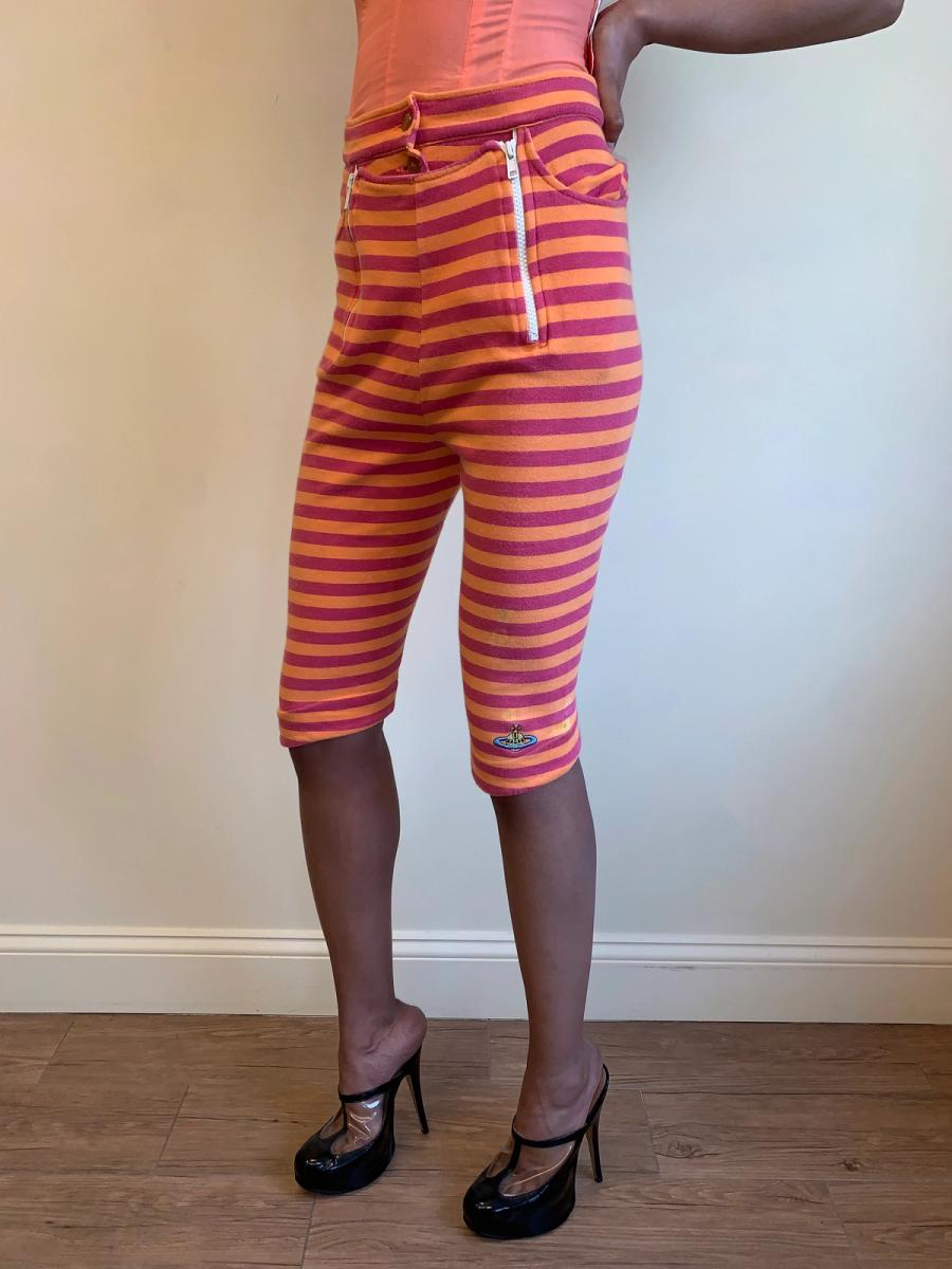 Vivienne Westwood 90s Striped Button-front Capris product image
