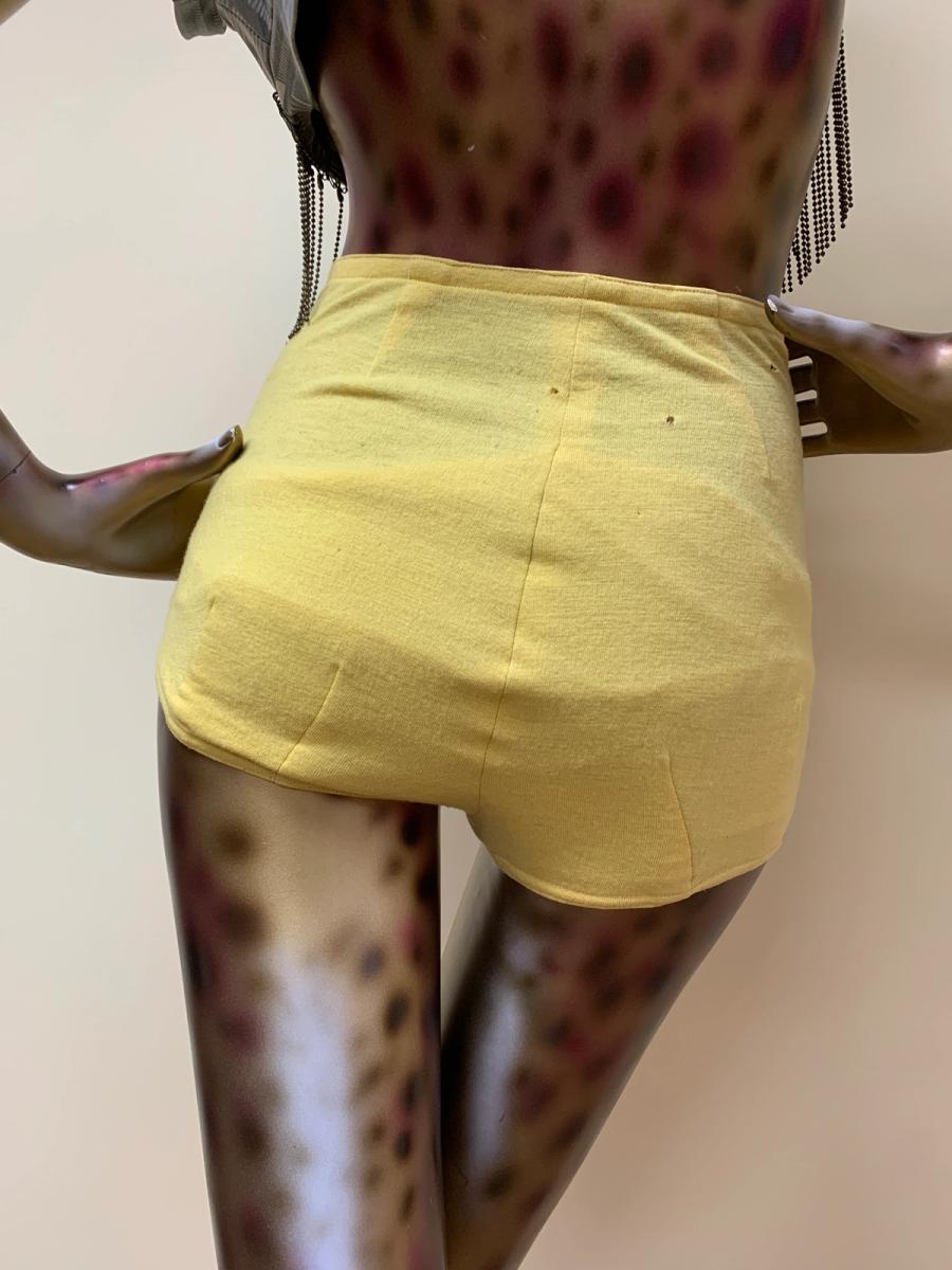 30s or 40s Wool Yellow Swim Shorts product image