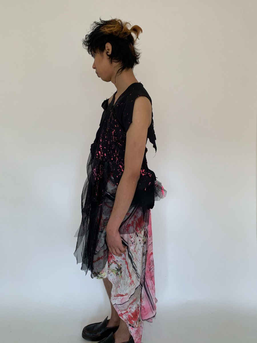 Hisui Asymmetrical Splatter Gown product image