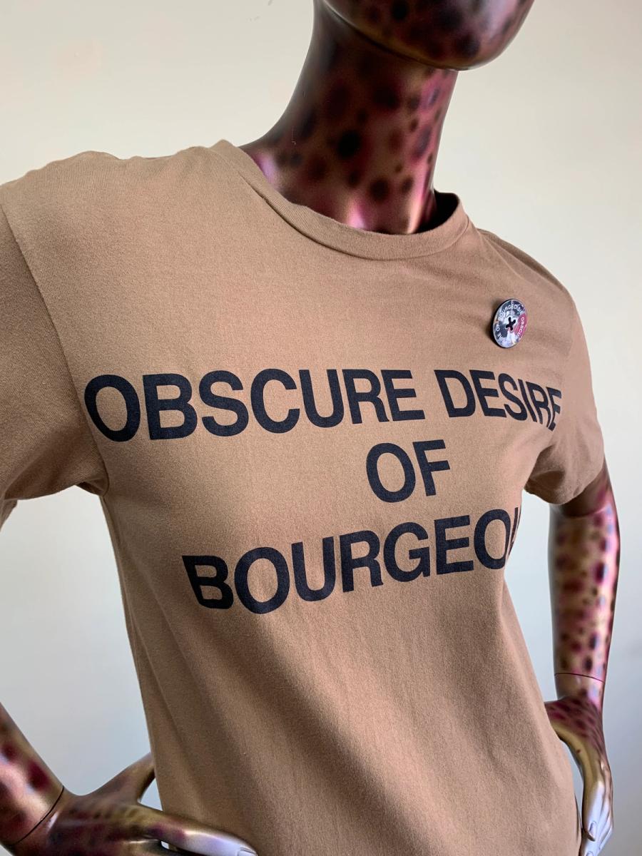 Obscure Desire of Bourgeoisie Logo Brown T-shirt product image