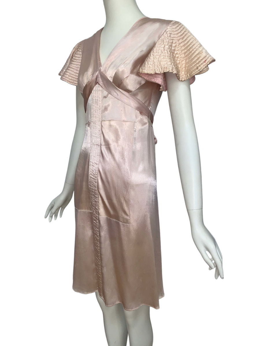 1930s Quilted Sleeve Dress product image