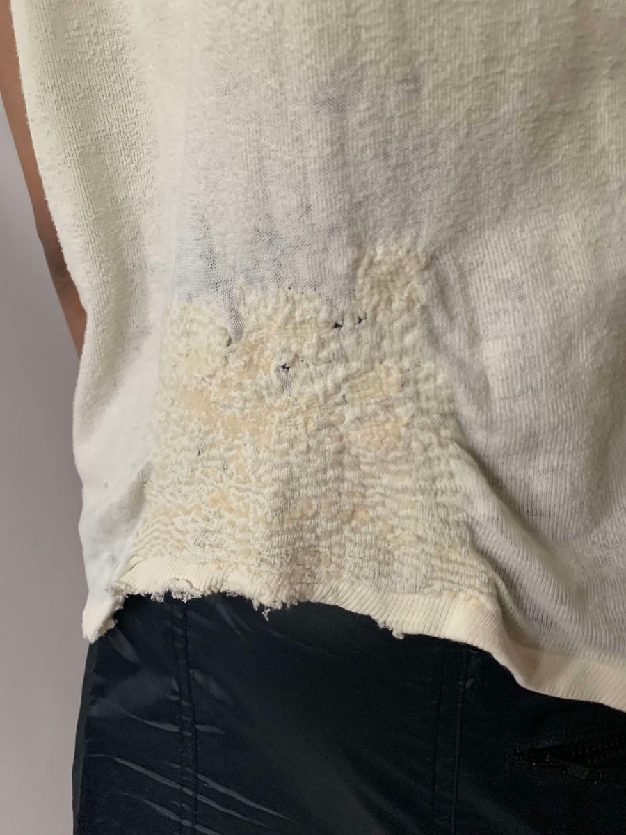 Antique Undershirt with Intricate Wool Darns  product image