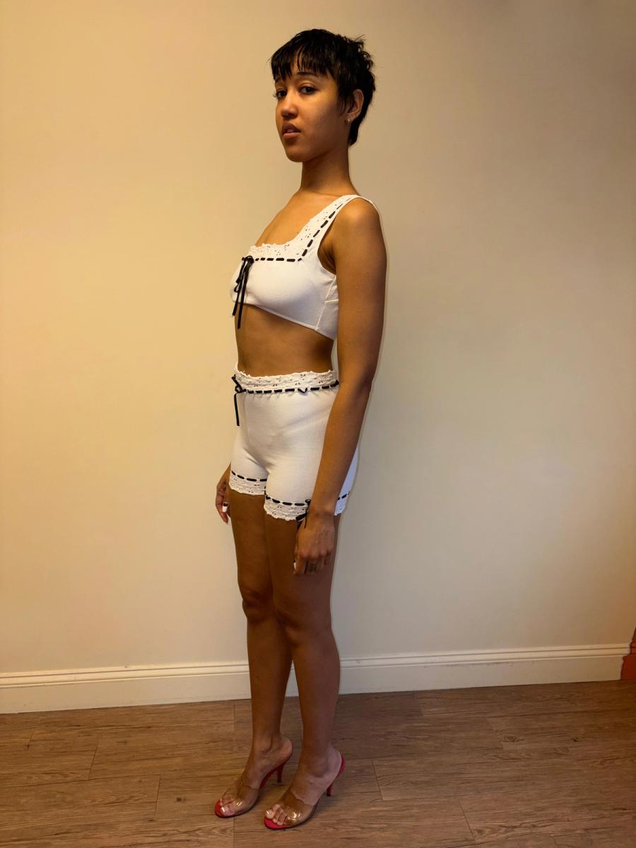 Spring/Summer 1992 Chantal Thomass Eyelet Ensemble product image