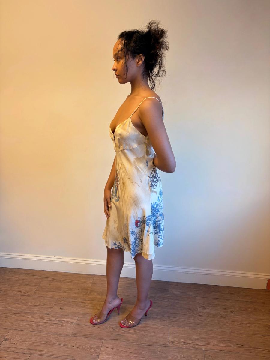 Roberto Cavalli Aged Tattoo Print Slip product image