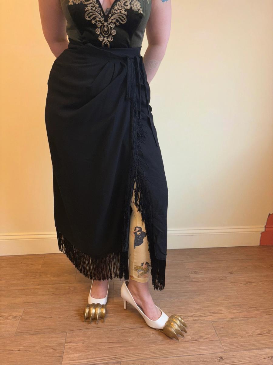 Vintage Dolce & Gabbana Wrap Skirt With Fringe  product image