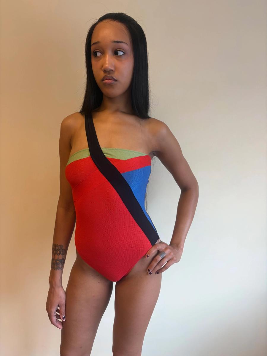 Vintage Fendi Color Blocked Swimsuit product image