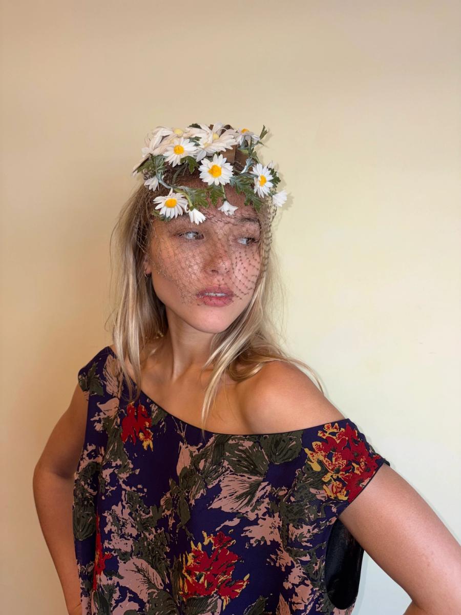1950s Daisy Net Head Piece product image