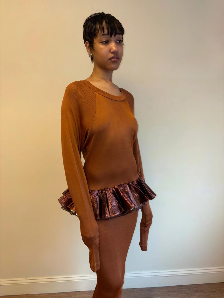 80s Chantal Thomass Dress with Flounce Detail product image