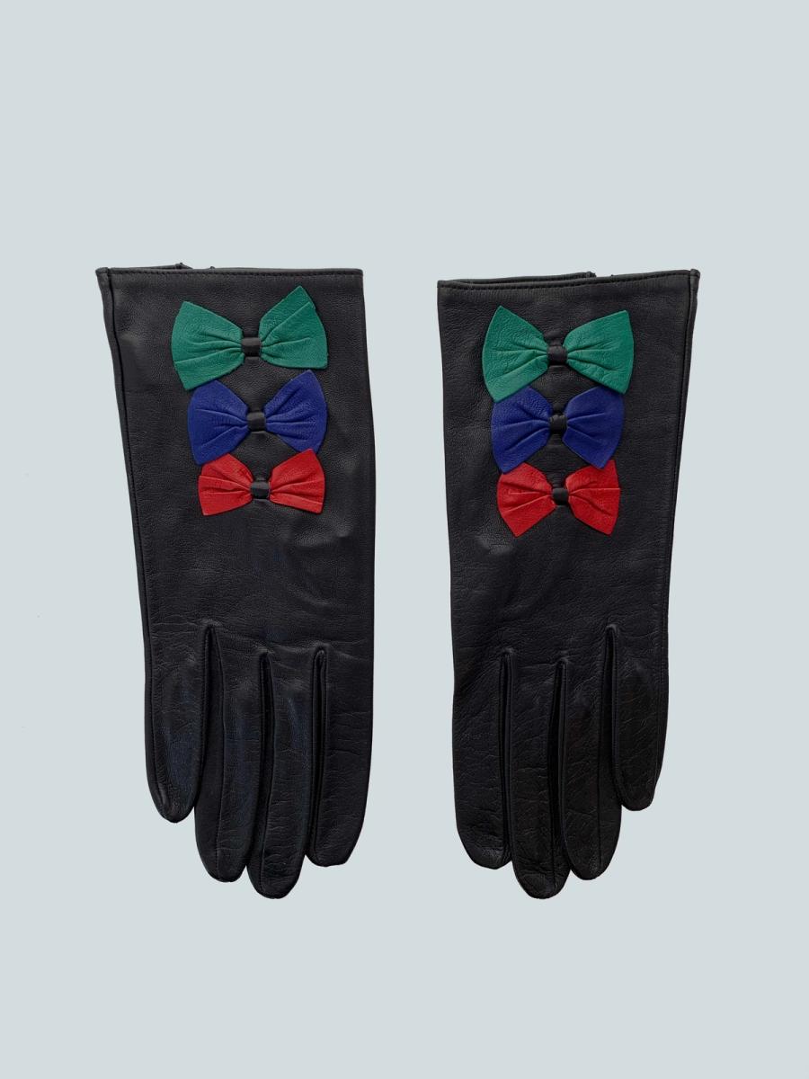 Lolita Lempicka Leather Bow Gloves