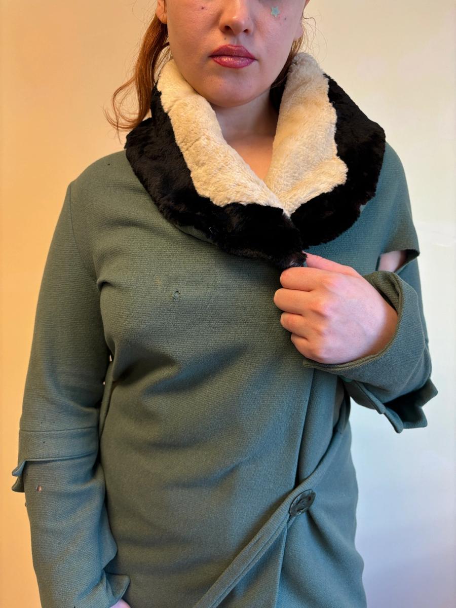 1920s or early 1930s Celadon Deco Coat  product image