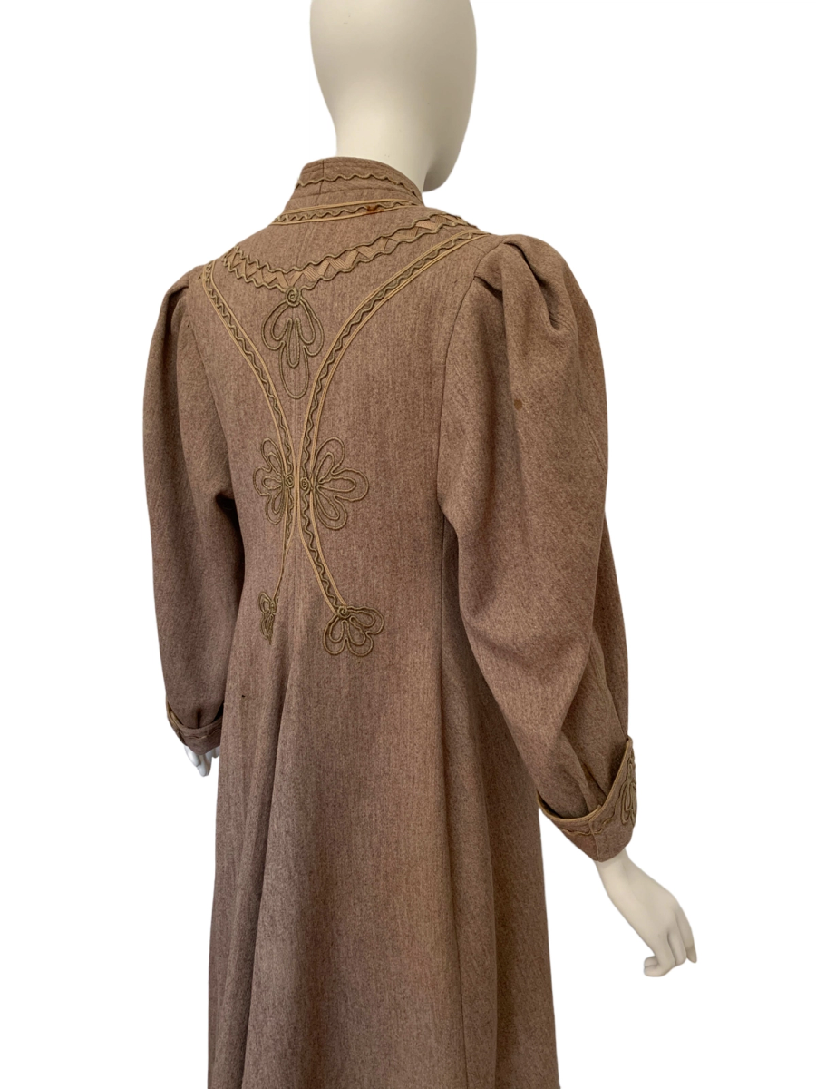 Antique Edwardian Duster with Soutache Design product image