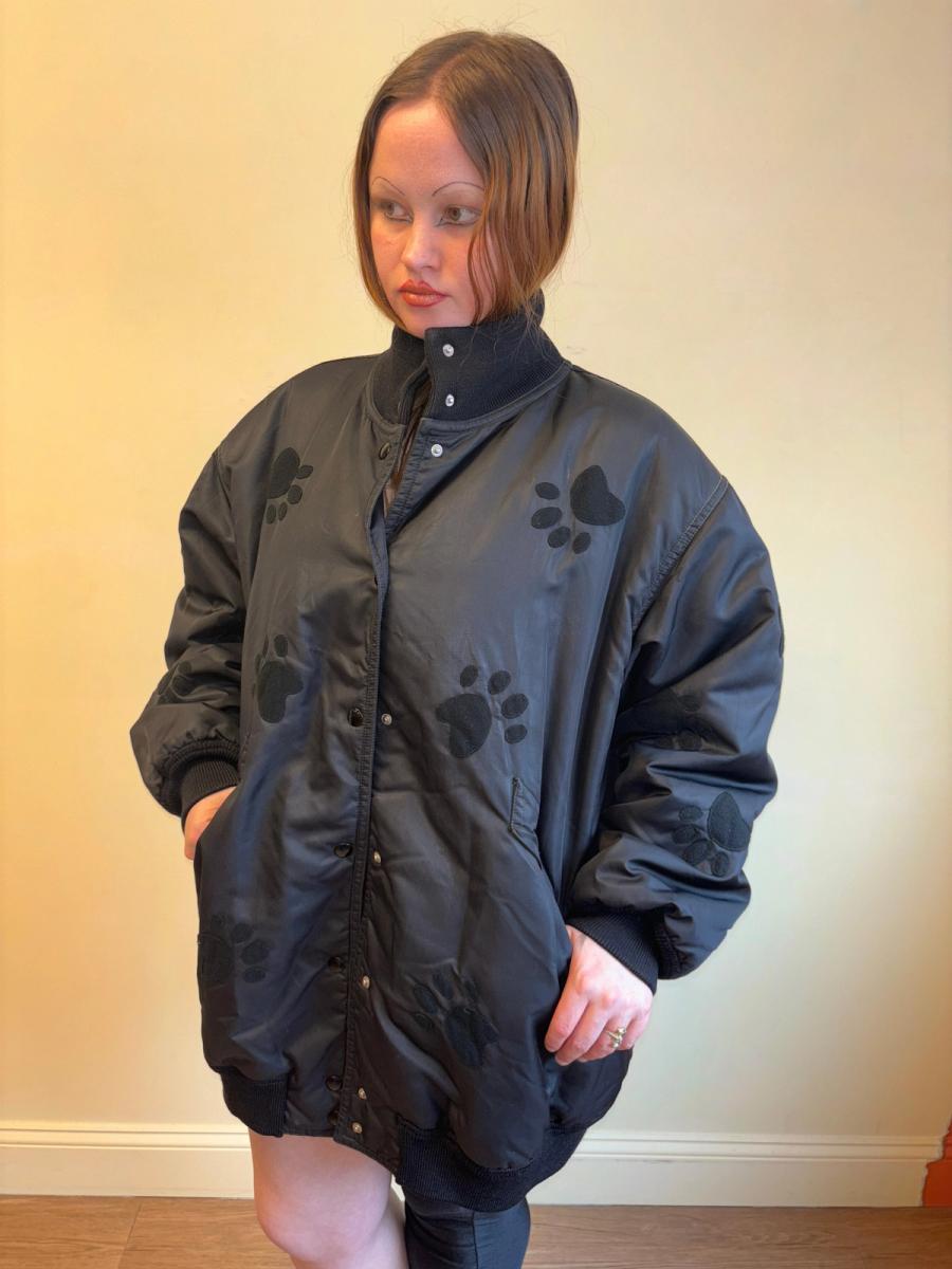 80s Iceberg Dalmatian Paw Print Bomber product image