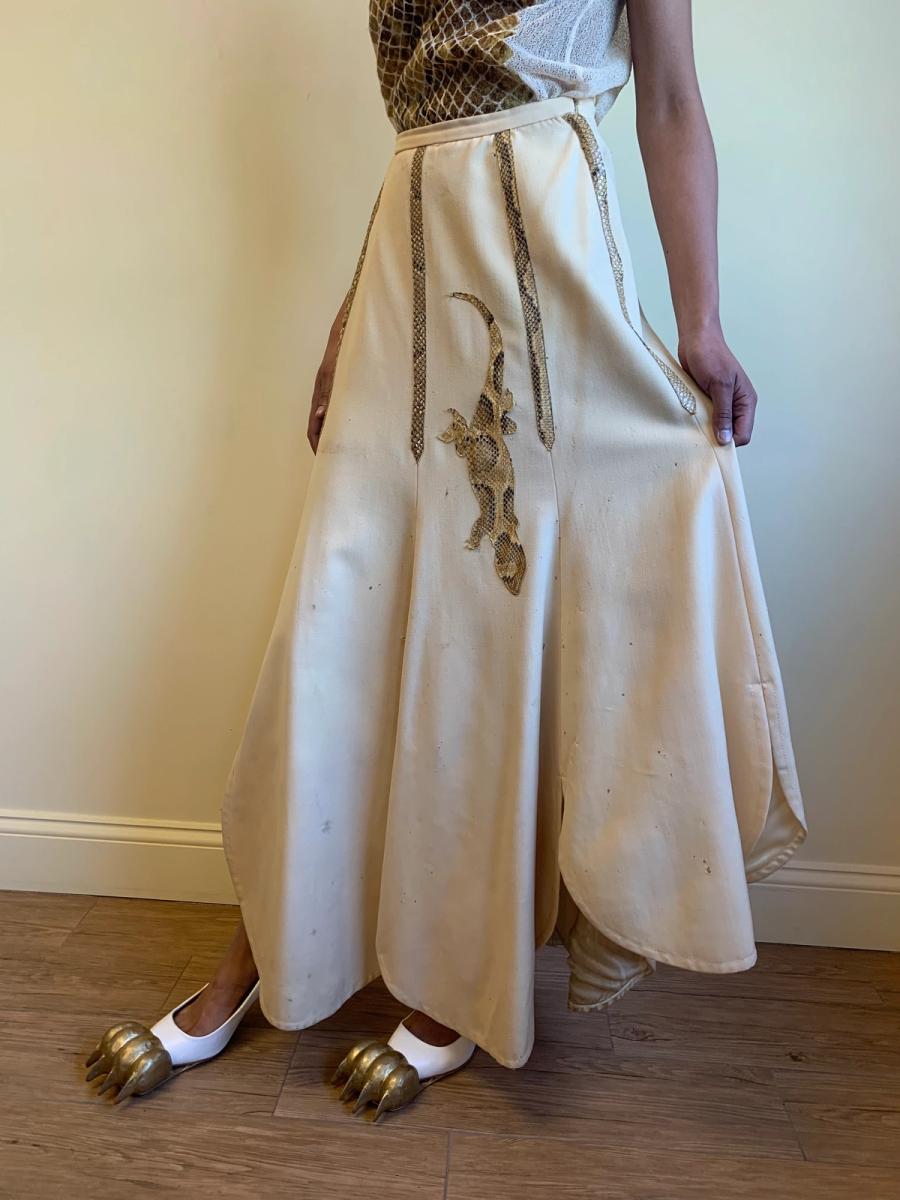 Bill Gibb Lizard Cutout Skirt product image