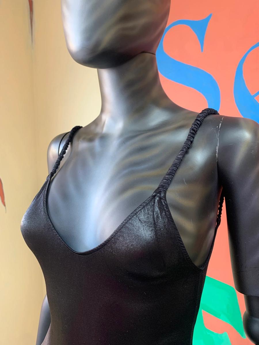 Deadstock OMO Hi-cut Bodysuit with Ruched Straps product image