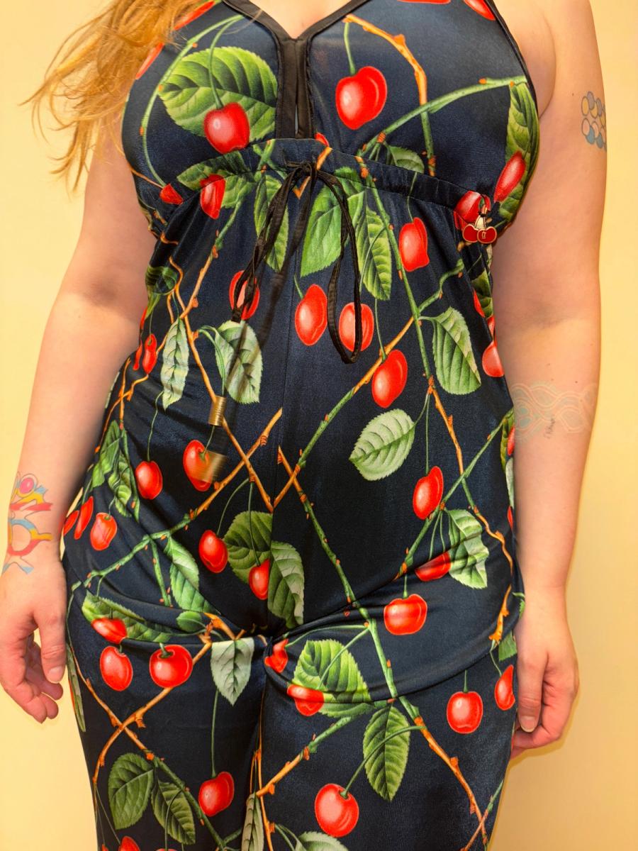 Galliano 30's Inspired Cherry Jumpsuit product image