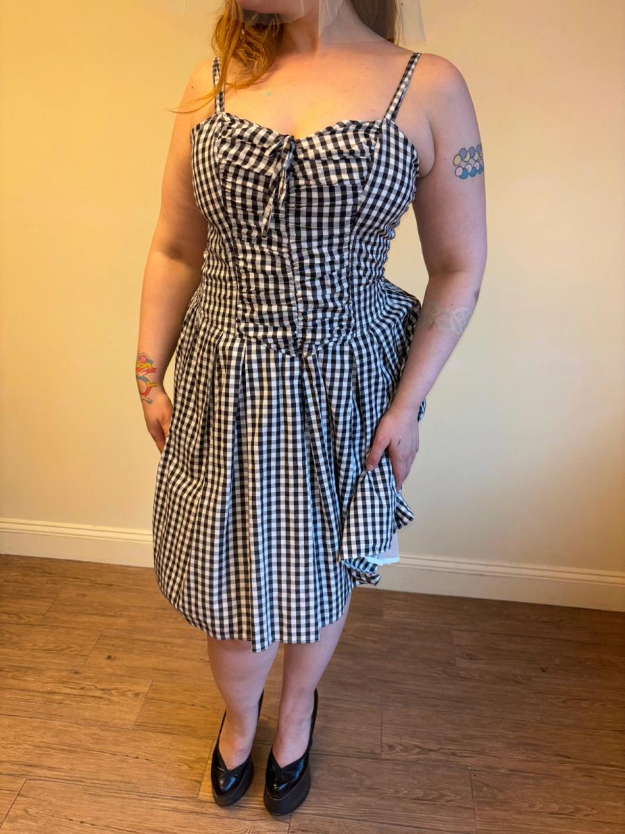 Vintage French Gingham Dress product image