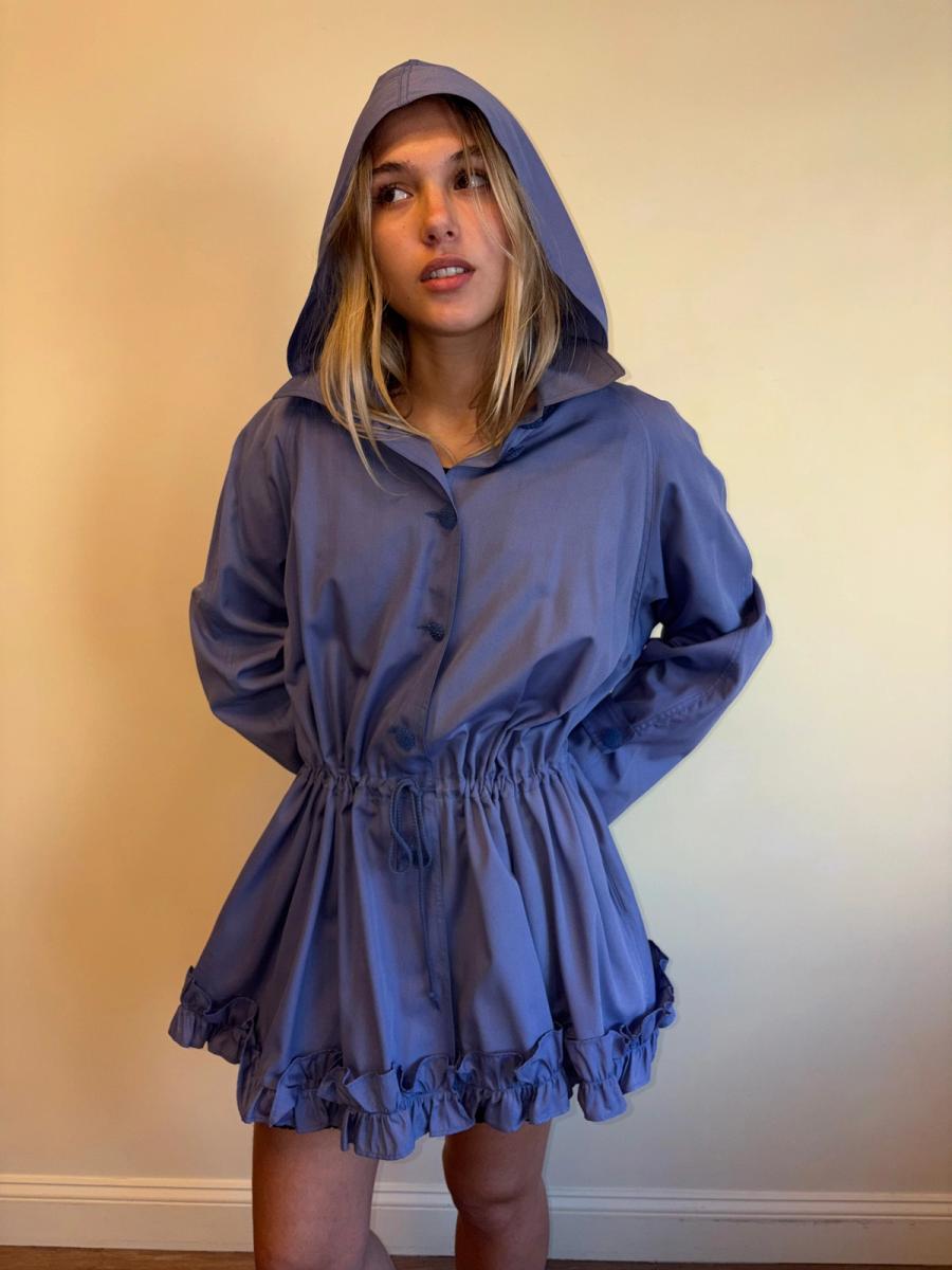 Vintage Chantal Thomass Purple Ruffle Coat product image