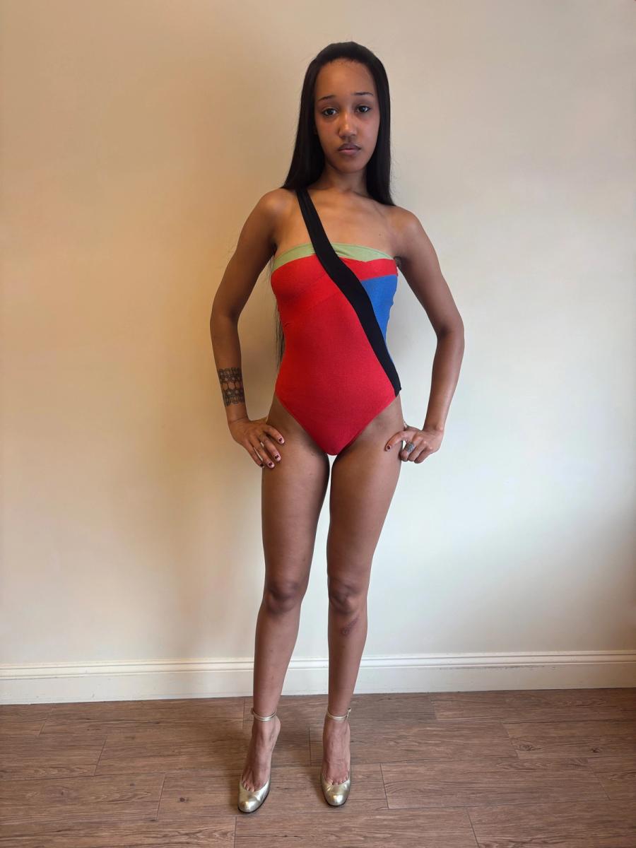 Vintage Fendi Color Blocked Swimsuit product image