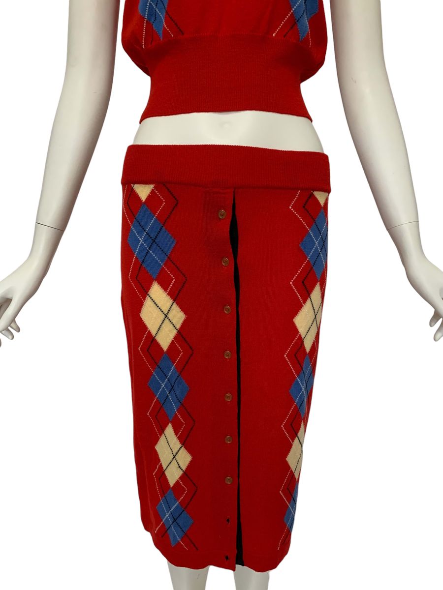 1980s Vivienne Westwood Argyle Knit Set product image