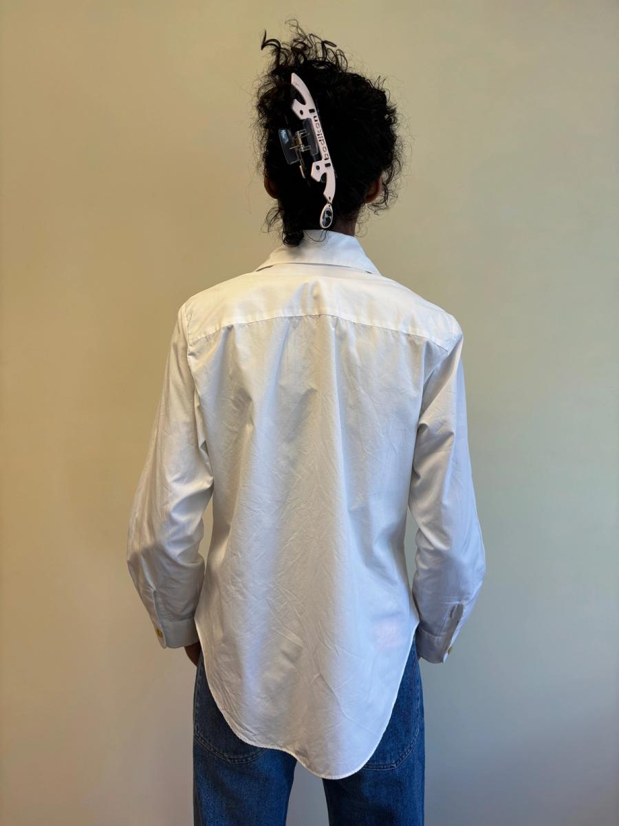 80s Vivienne Westwood White Orb Button Down product image