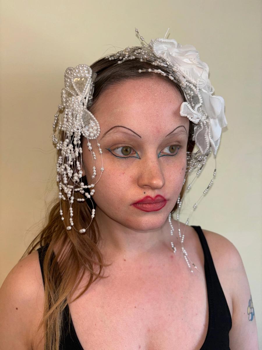 80s Italian Pearl Wedding Hair Comb Set product image