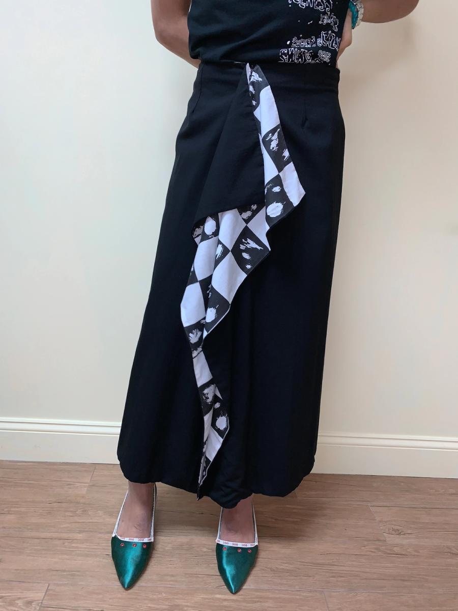 T.Kunitomo Long Black Skirt product image