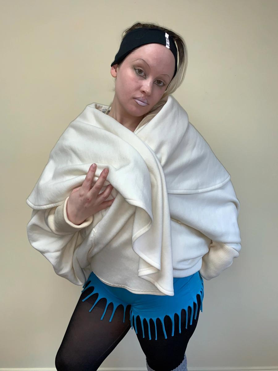 Norma Kamali 1980s Fleece Cocoon Coat product image