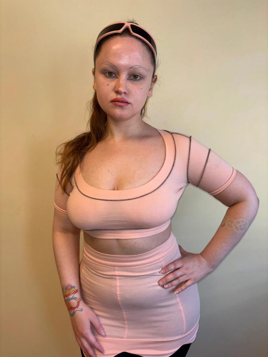 Pam Hogg Baby Pink Scalloped Set product image