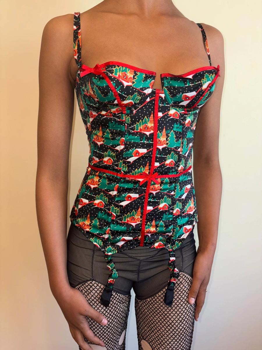 Vintage Chantal Thomass Christmas Present Bustier product image