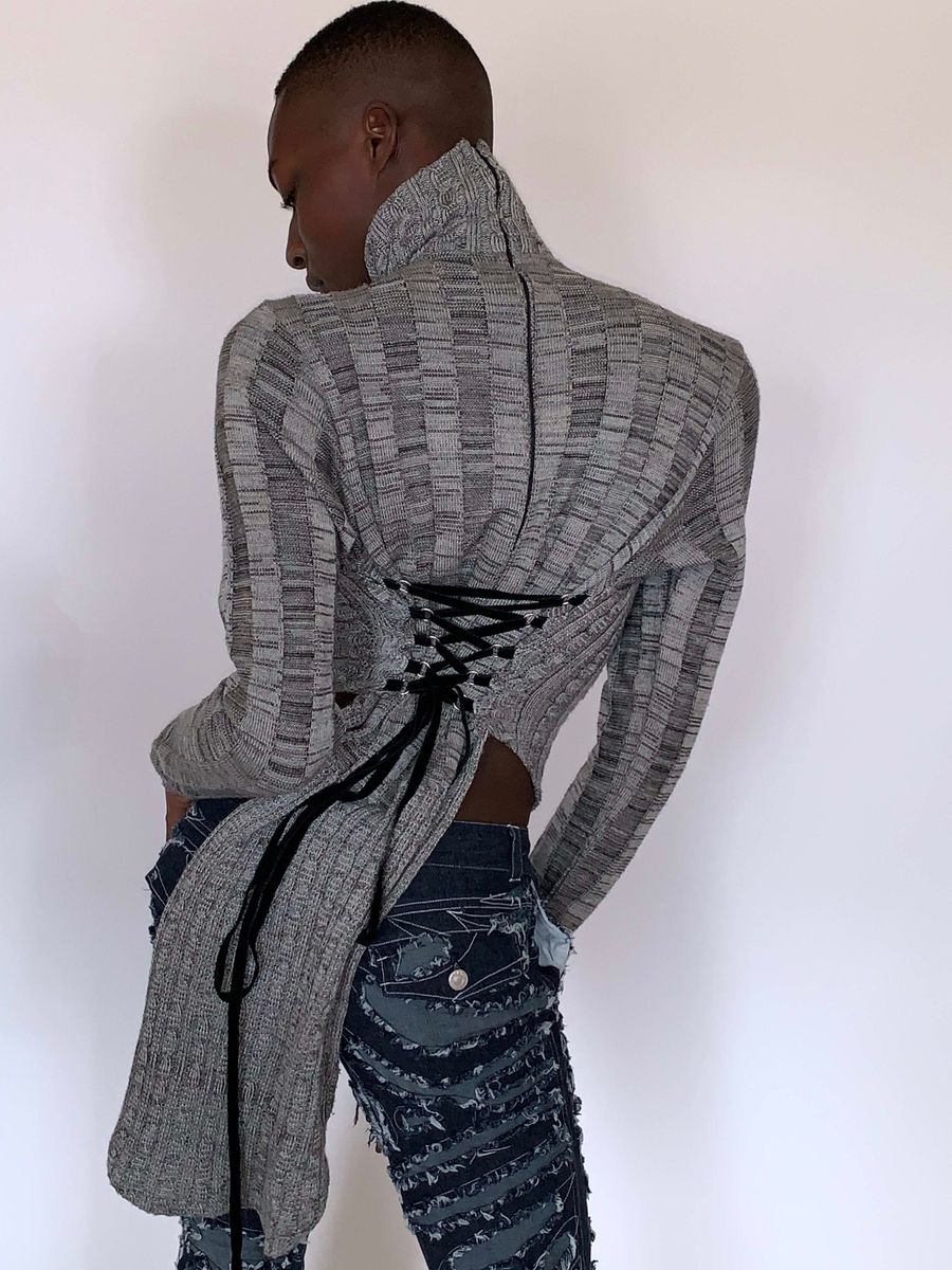 Condire Lace Up Sweater product image