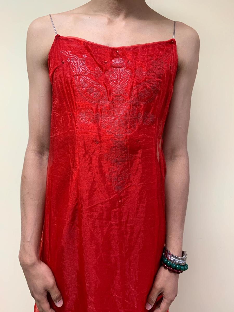 Kyoichi Fujita Felted Dress with Metal Straps product image