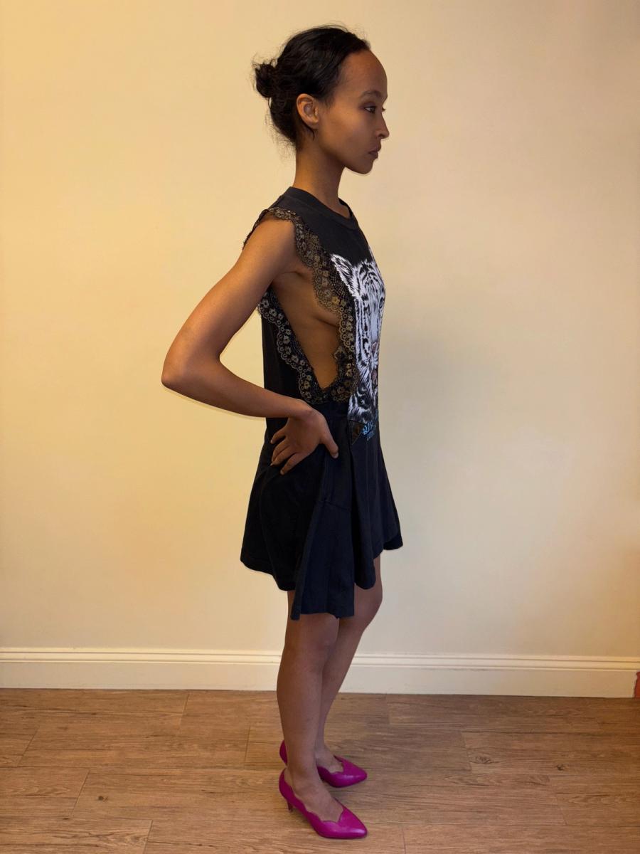 DryCleanOnly Patchwork Tiger Lace Dress product image