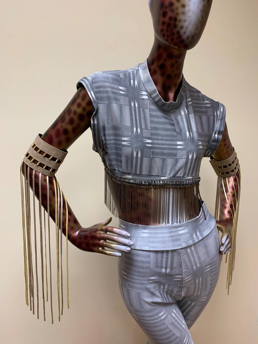 70s Claude Montana Fringe Armbands product image