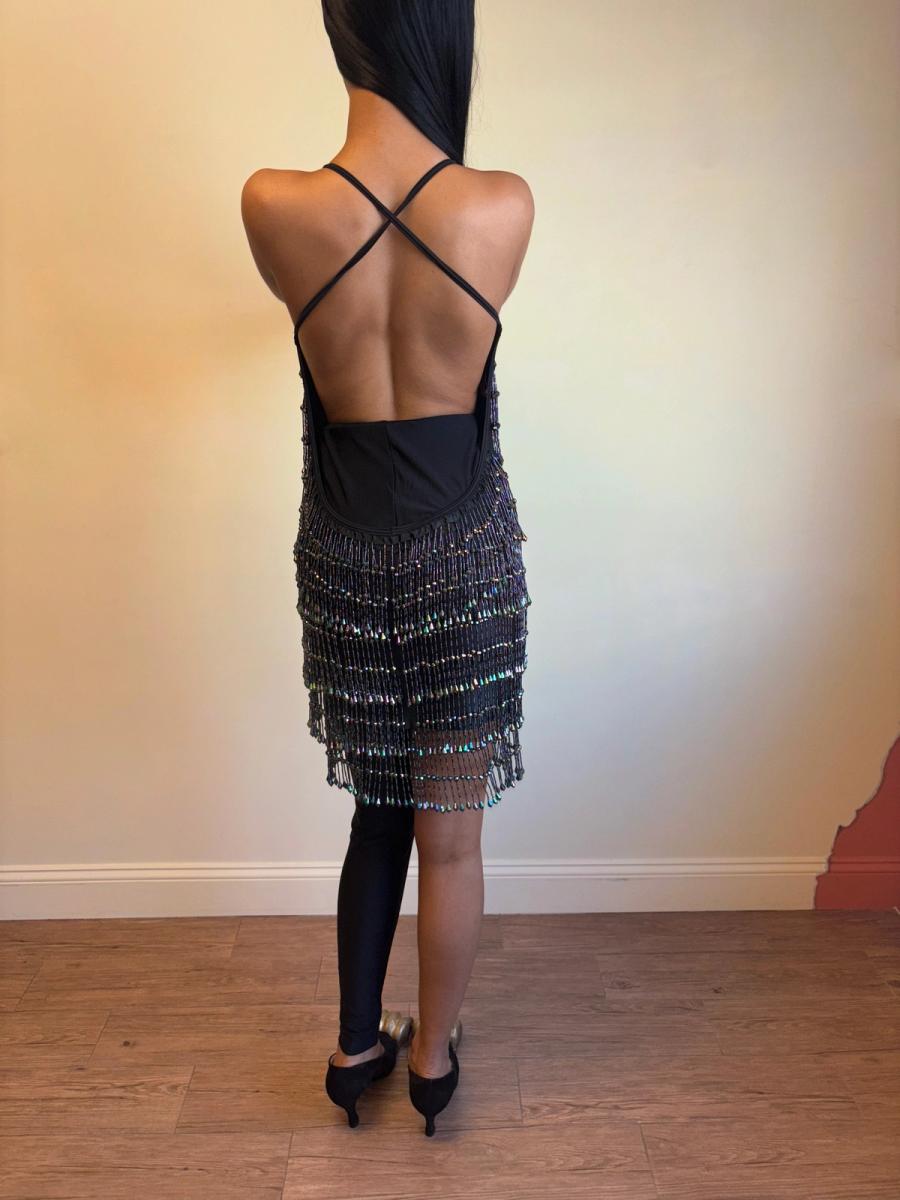 1980s Helen Storey Beaded Tassel Dress product image