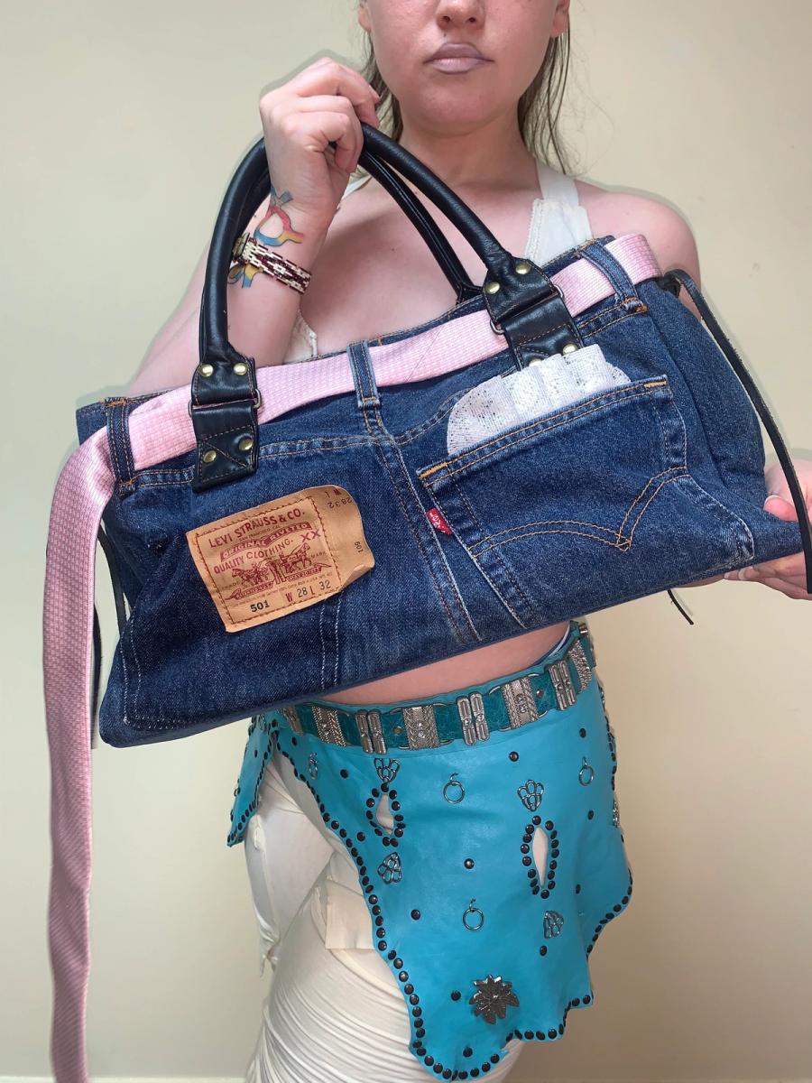 Glamorous Jane Denim Pants Bag