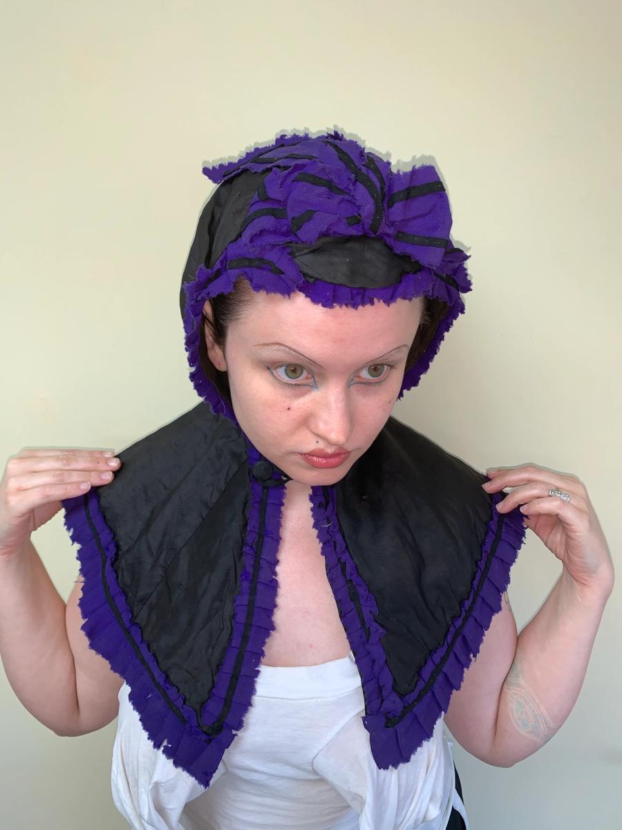 Victorian Hood with Purple Trim product image
