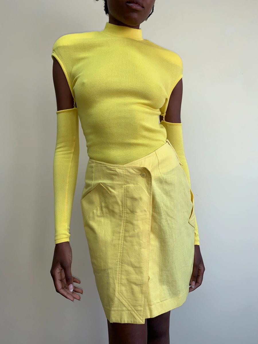 Thierry Mugler Late 80s- Early 90s Detached Arms Knit Top product image