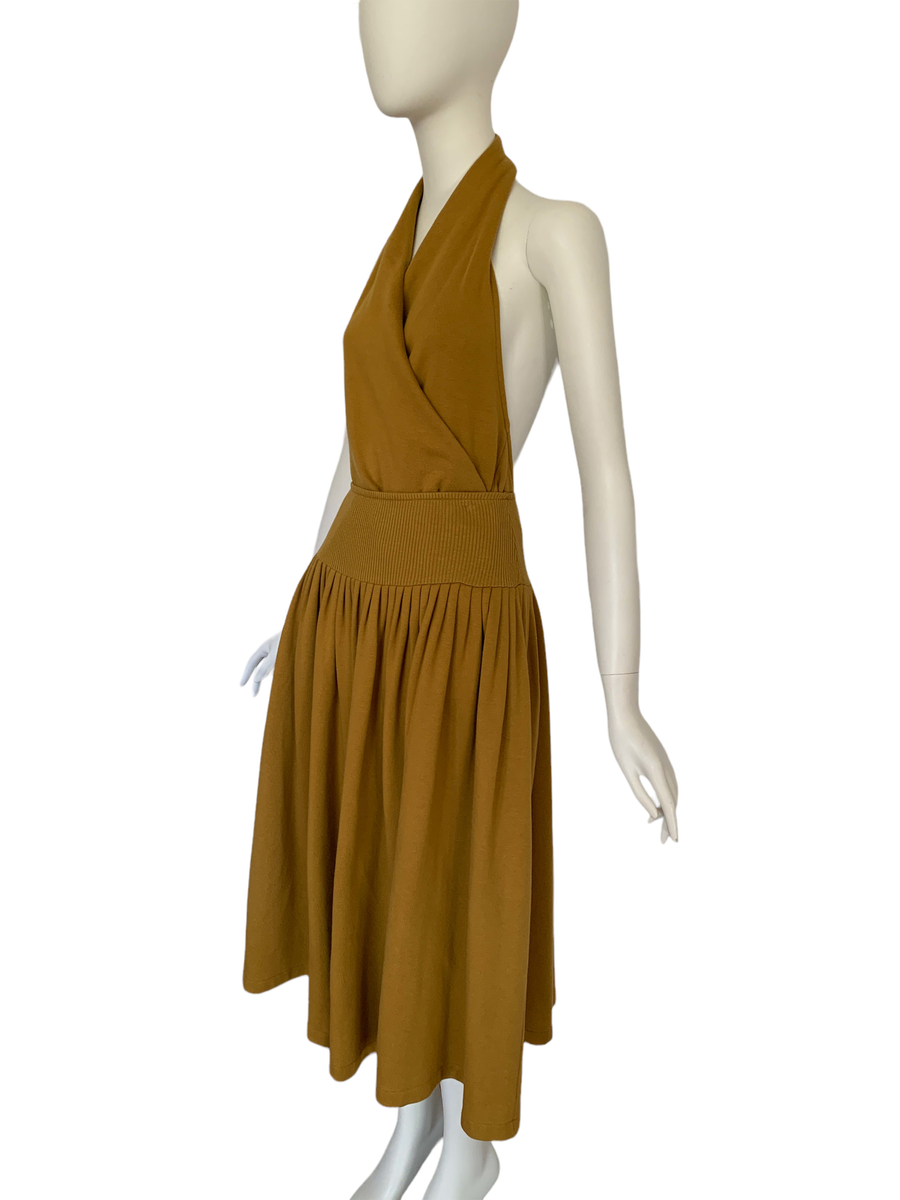 80s Norma Kamali Ochre 3 Piece Dress product image
