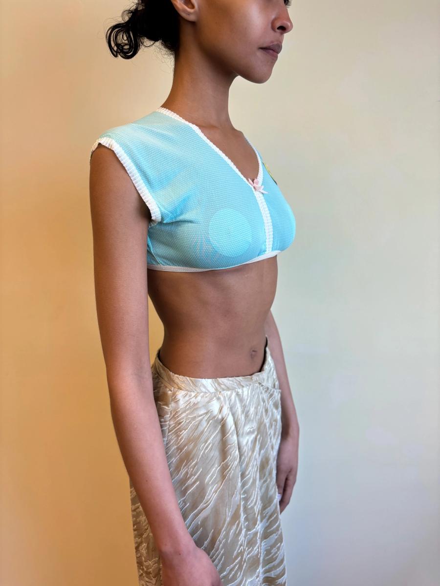 1960s Deadstock Babydoll Crop Top product image