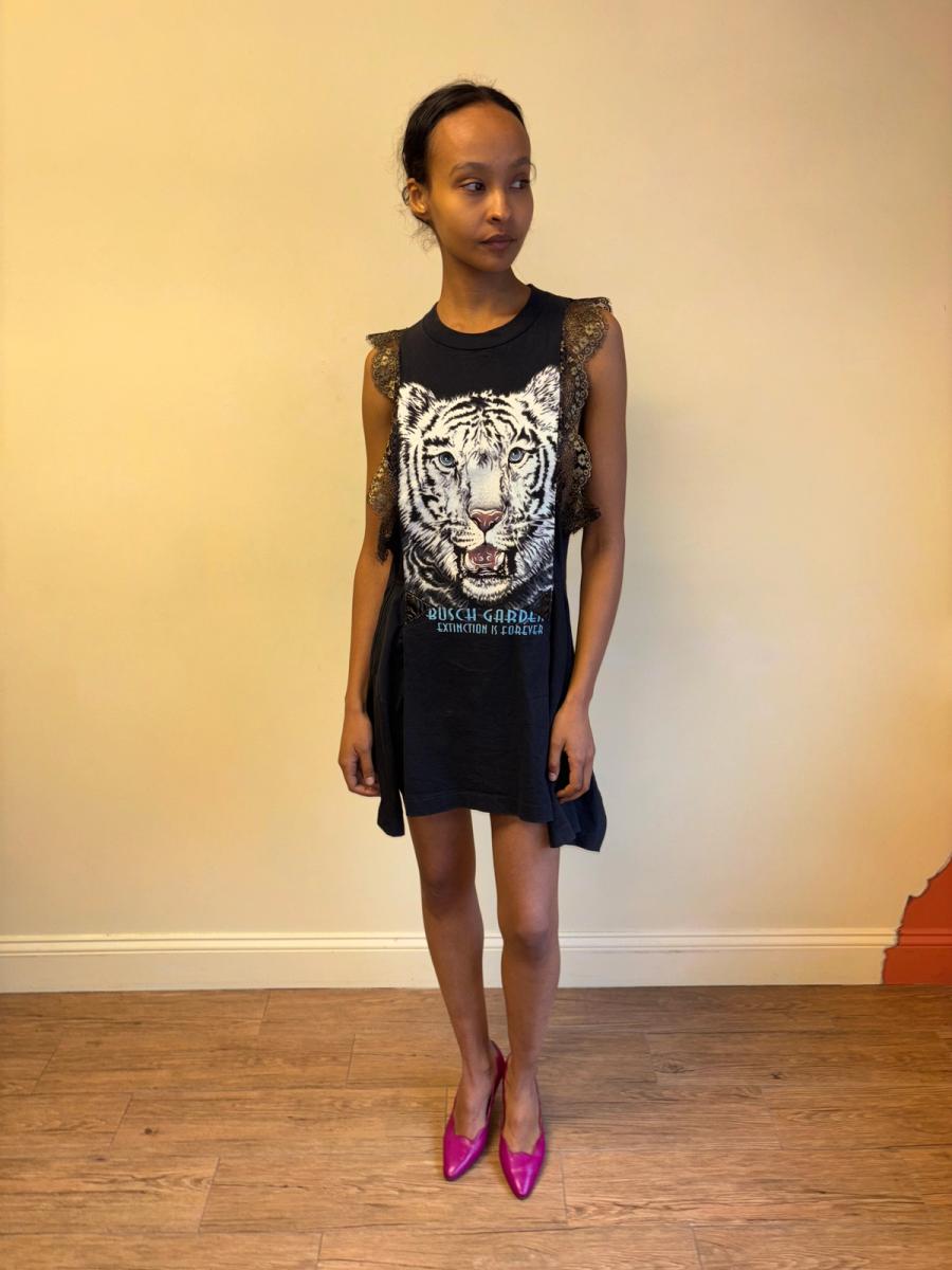 DryCleanOnly Patchwork Tiger Lace Dress product image