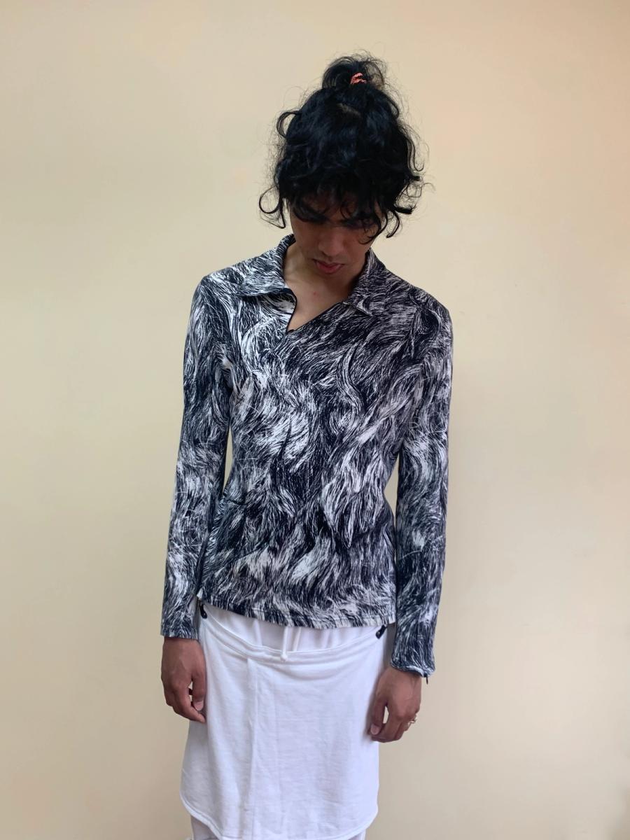 90s Anglomania Hair Print Shirt product image