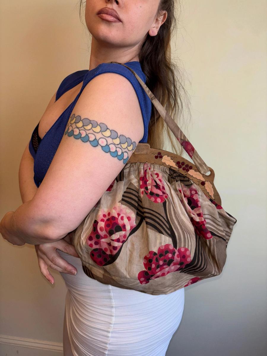 20s or 30s Art Deco Flower Purse product image