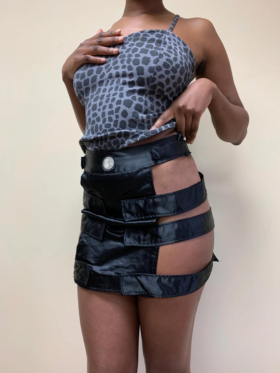 Fötus Cage Strap Miniskirt product image