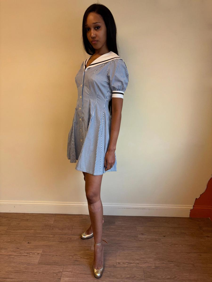 80s Norma Kamali Sailor Dress product image
