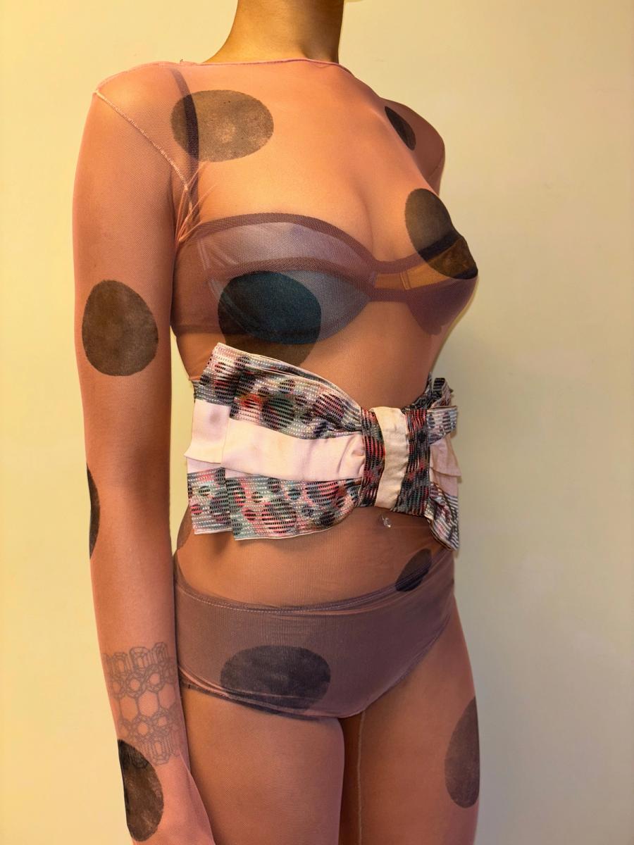 Antique Bubble Print Bow product image