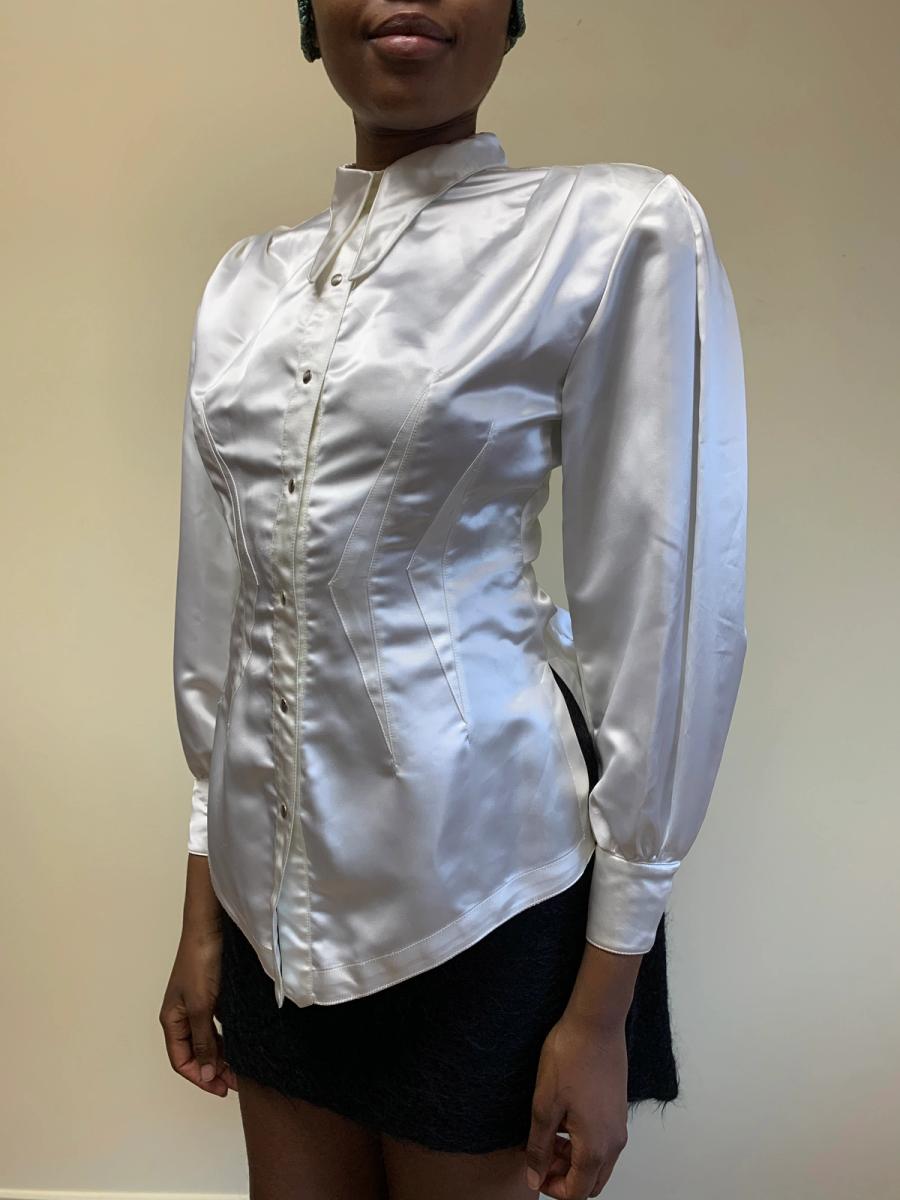 1980s Thierry Mugler Satin Blouse product image