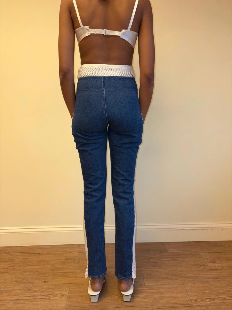 Vintage Jeans with Garter Design product image