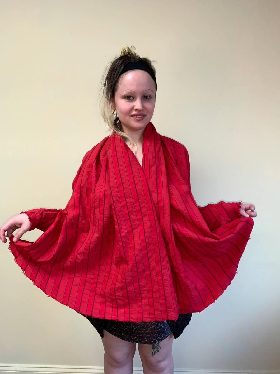 Vivienne Westwood Anglomania Seersucker Shawl Jacket product image