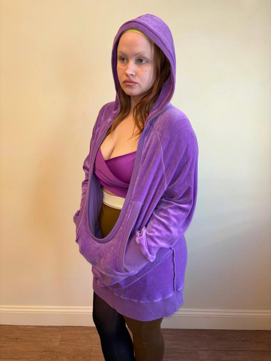 Sonia Rykiel Purple Velour Dress product image